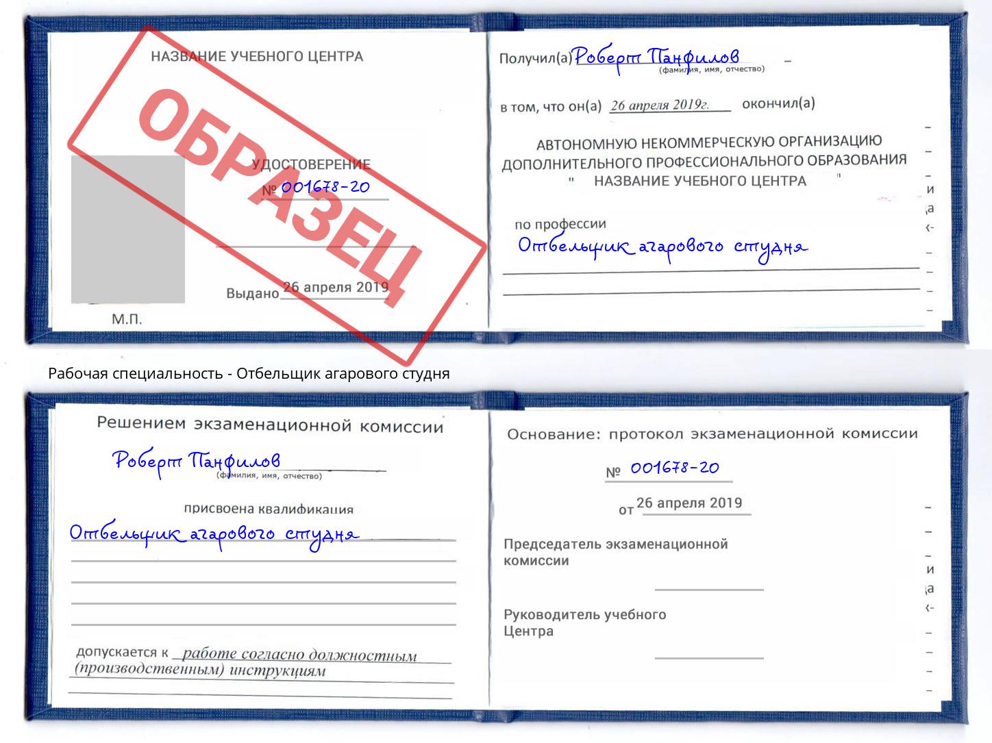 Отбельщик агарового студня Саянск